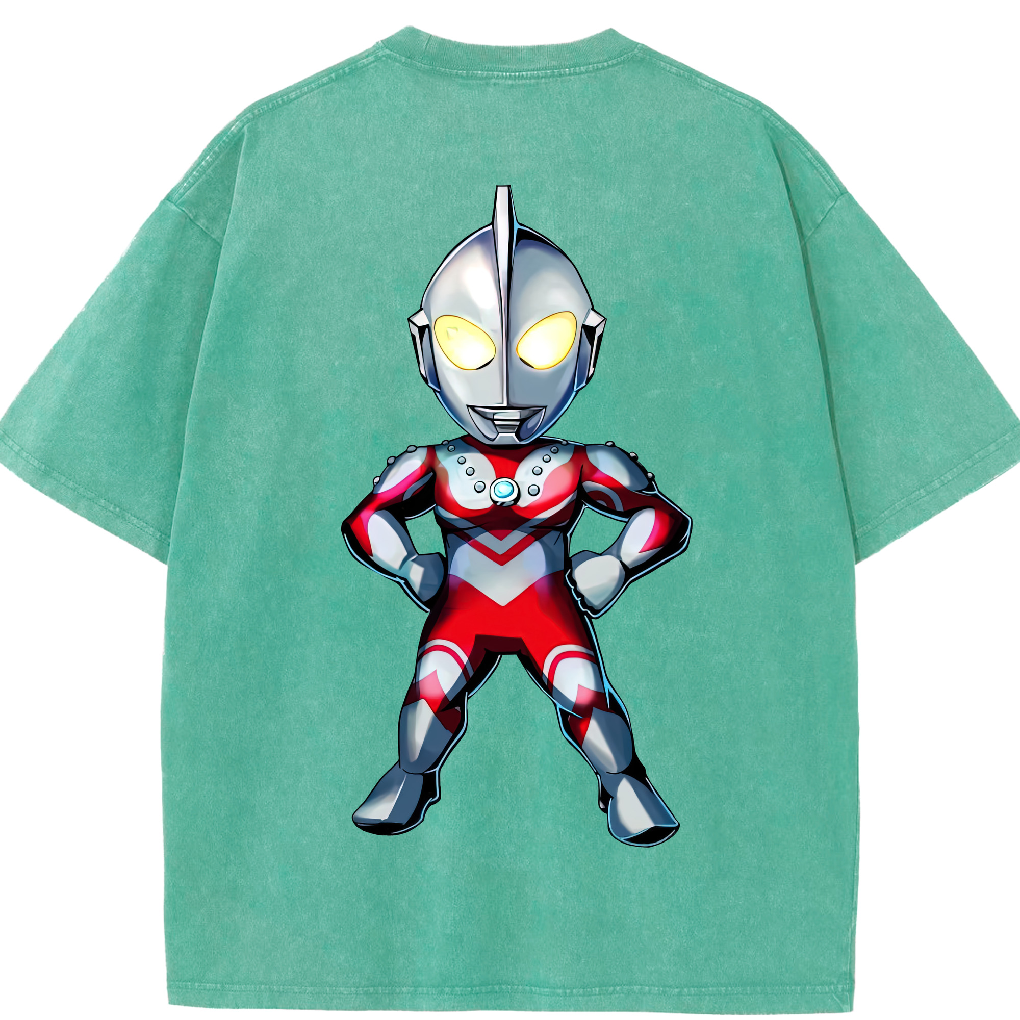 （画像用） ウルトラマン Ultraman 綿100% ヴィンテージ風 半袖Tシャツ（背面プリント）